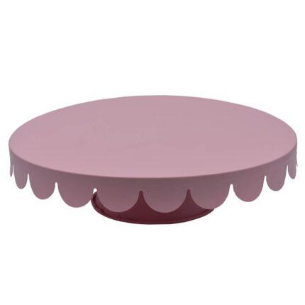 Patera do ciasta stalowa róż 28x7,6cm BRUNBESTE
