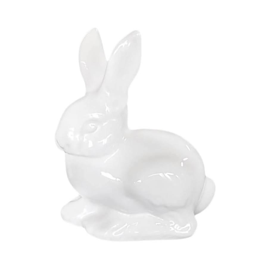 893f8e640acb1d032490fba7657ace38.jpg Zając Szarak duży siedzący z gładkiej porcelany ODELO - obrazek 1