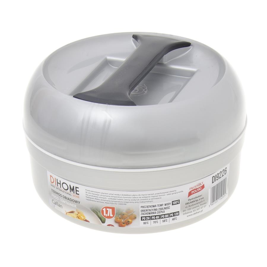 ae606f41d195db4038e0302384d7a0c8.jpg TERMOS OBIADOWY DUŻY DIHOME CALLAN 1,7L SREBRNY OBIAD ZUPA DO SZKOŁY BIWAK - obrazek 1