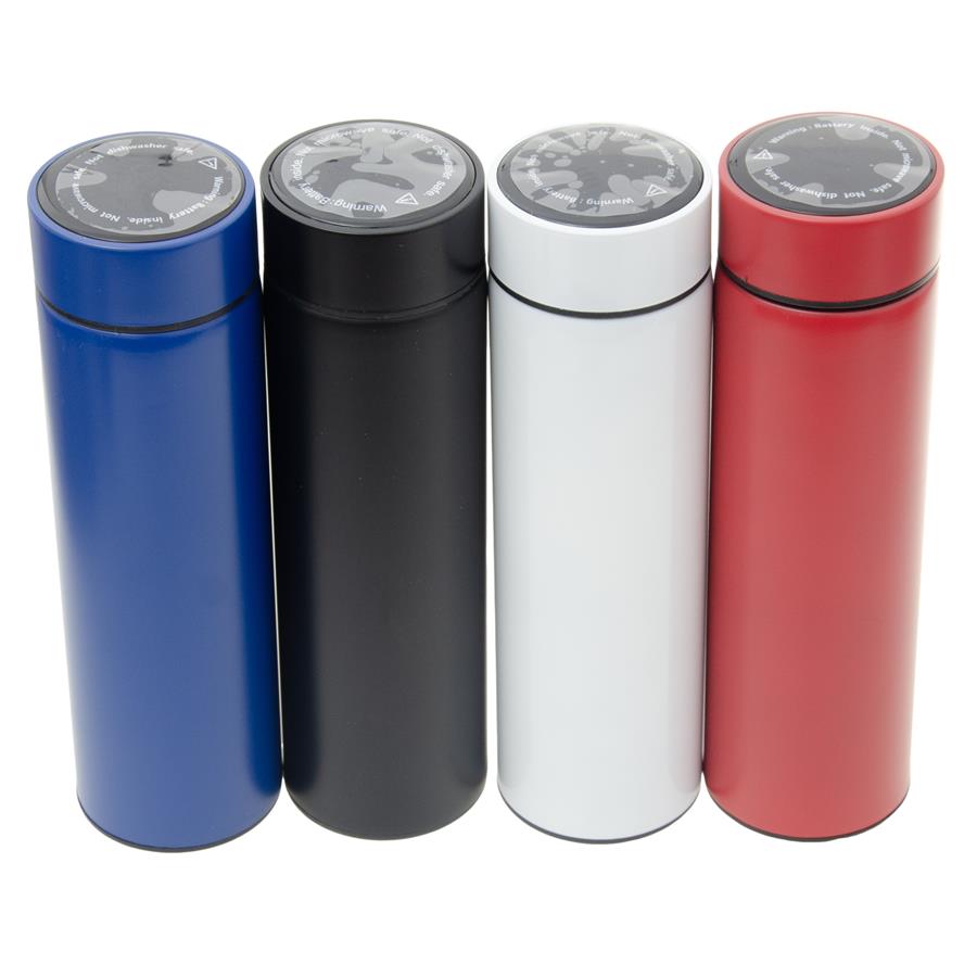 6429701e64e6a15e578e08ba545a08a0.jpg Termos metal. z termometrem 0,5l mix kolor/DIA2800 - obrazek 1