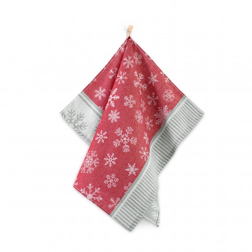 CREATOR: gd-jpeg v1.0 (using IJG JPEG v62), quality = 90 Zwo.Ścierka kuch.św.SNOW 50x70cm czerwony/908885 - obrazek 1