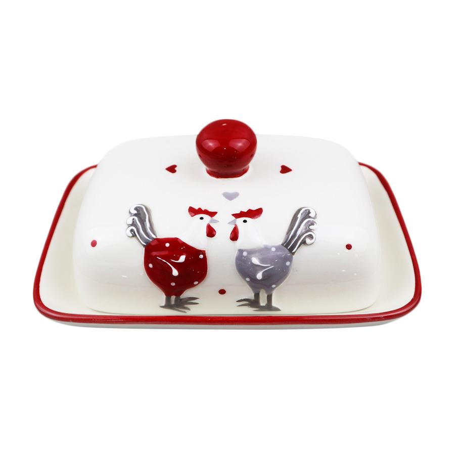 00550d9f611eb1998592e9c1075eedcc.jpg Maselnica 17.8x12.8cm kury RILLA/OD2599 - obrazek 1