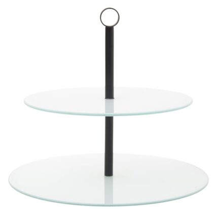 Patera ODELO ESTELLE biała 2 poziomy 25/30cm 1szt.