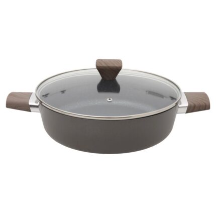 Garnek niski HOME DELUX 28x8cm pow.Greblon 1szt.