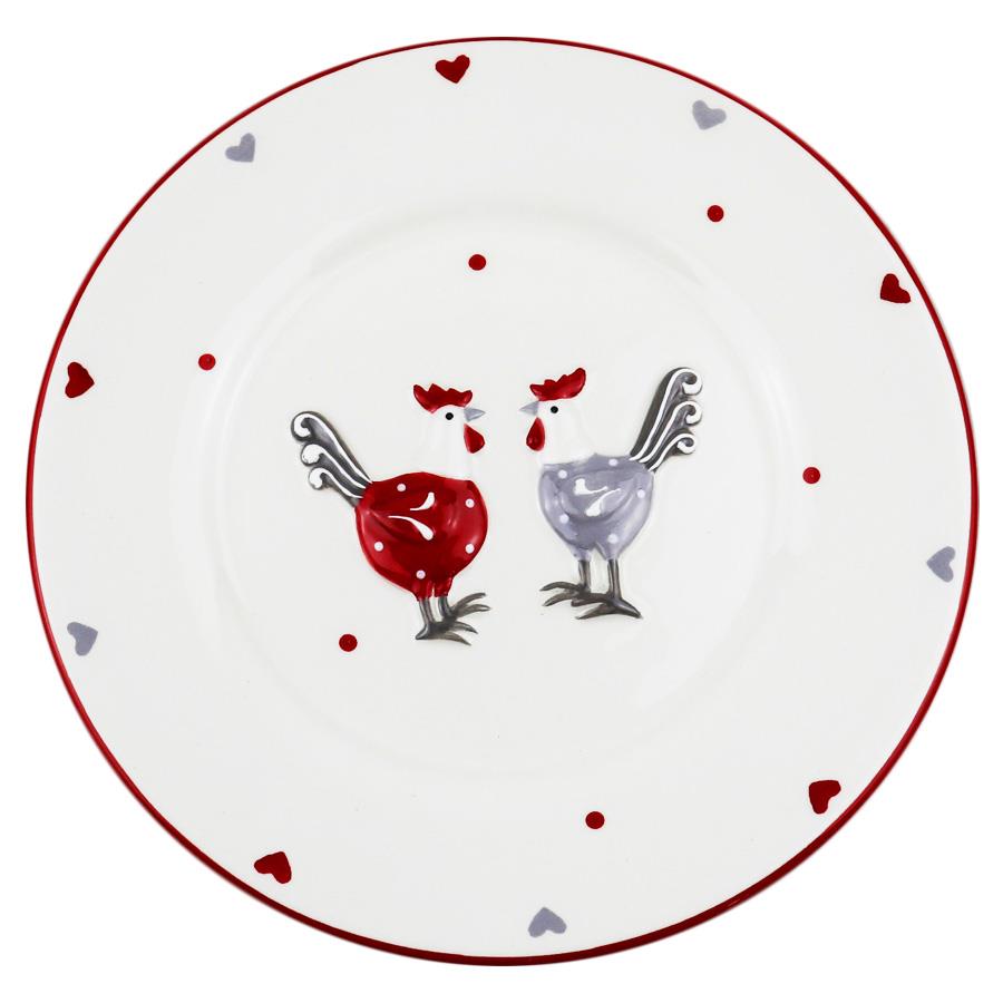 19bb005ced7c18d47fdb0f07584e77dc.jpg Talerz deserowy 19,5cm kury RILLA/OD2595 - obrazek 1