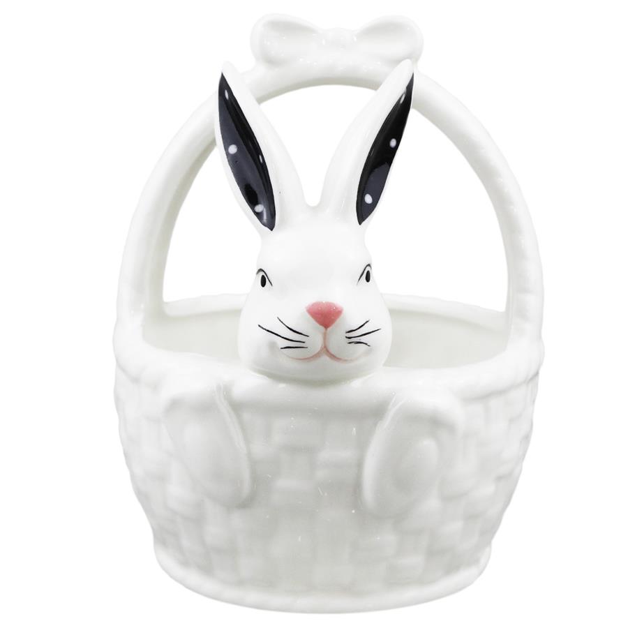 d334456320c84a6b9ddc6d0cbe217787.jpg Zając z koszykiem 10,8x14,8cm ROSS/OD2590 - obrazek 1