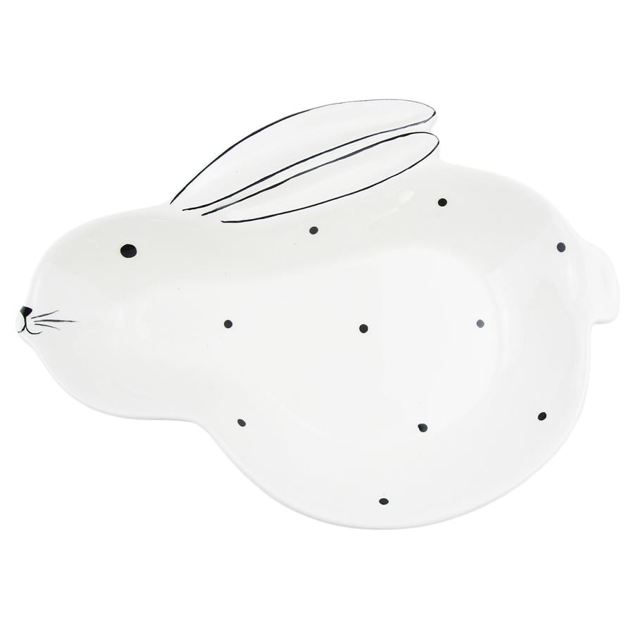 deb6ed5888328689290e40a28279a23a.jpg Talerz zając 26x19cm ROSS/OD2612 - obrazek 1