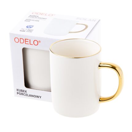 Kubek ODELO SOLAN porcelanowy 370ml biały 1szt.