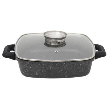 Garnek kwadratowy ODELO SEREY 28cm wysokość 7,5cm 3,5L GREBLON 1szt.