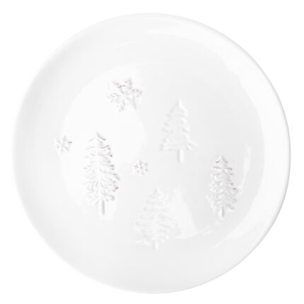 Talerz obiadowy FANNAR ODELO 25x25x2,8cm zimowy 1szt.