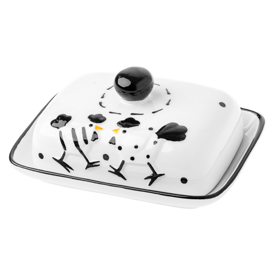 94e1d7e2b76e9dc18aa416d50bf14dbf.jpg MASAŁNICA ODELO Z MOTYWEM KUREK 17,8X12,8CM 1szt. - obrazek 1