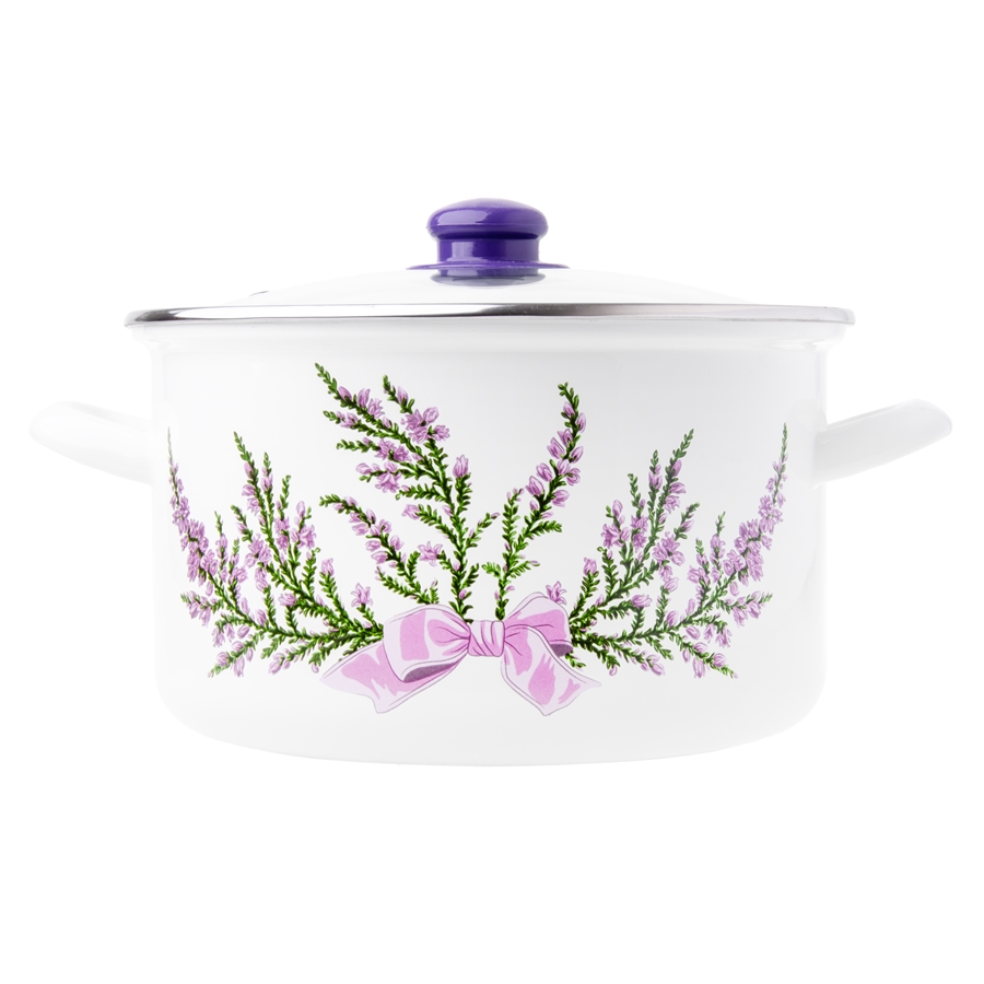 640c61582465d792f99dfce07a7c457e.jpg GARNK EMALIANY ODELO LAWENDA 22CM 4,7L BIAŁY 1szt. - obrazek 1