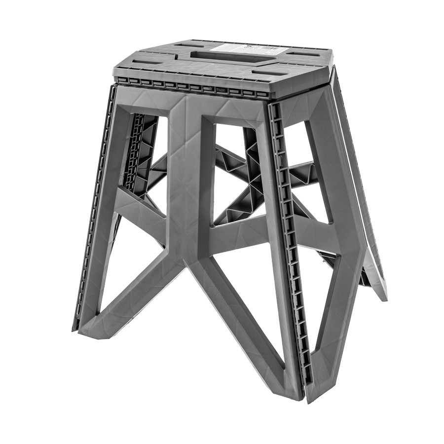 Taboret składany HUBI DIHOME 29x20x40 cm szary 1 szt. — oryginalne zdjęcie — zdjęcie 1