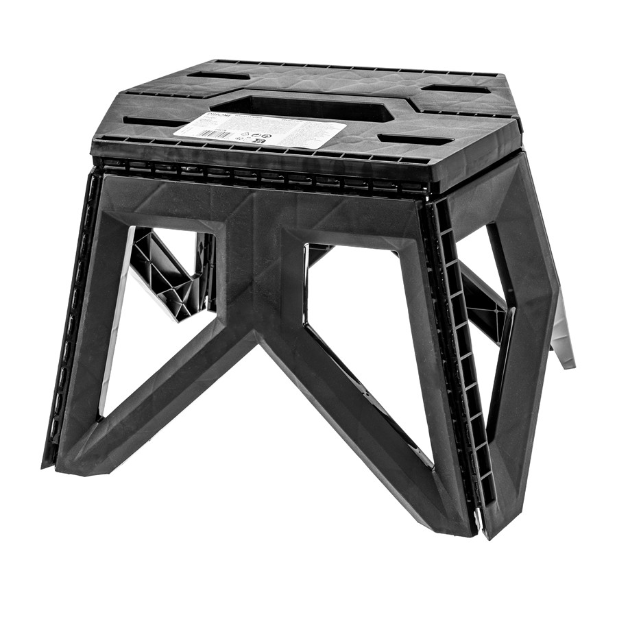 Taboret składany HUBI DIHOME 29x20x24 cm czarny 1 szt. — oryginalne zdjęcie — zdjęcie 1